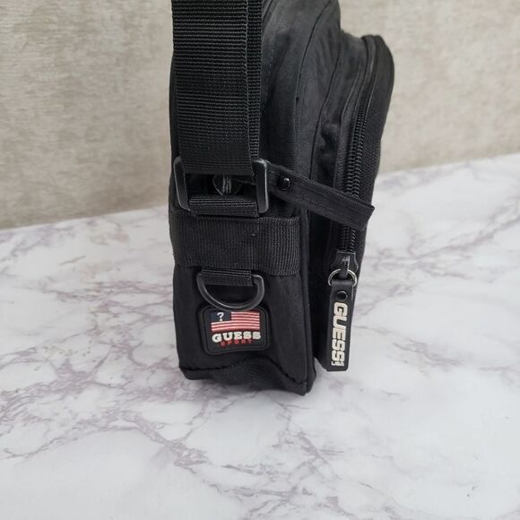 Guess 90's Vintage Black Crossbody Satchel Unisex - Picture 5 of 12